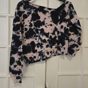 525 America Black and Pink Cloud Tie Dye Sweatshirt